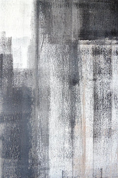 Modern Minimalist Gray Abstract Wall Art Set (3 Pieces)