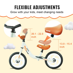 VEVOR Toddler Balance Bike, 12"