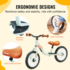 VEVOR Toddler Balance Bike, 12"