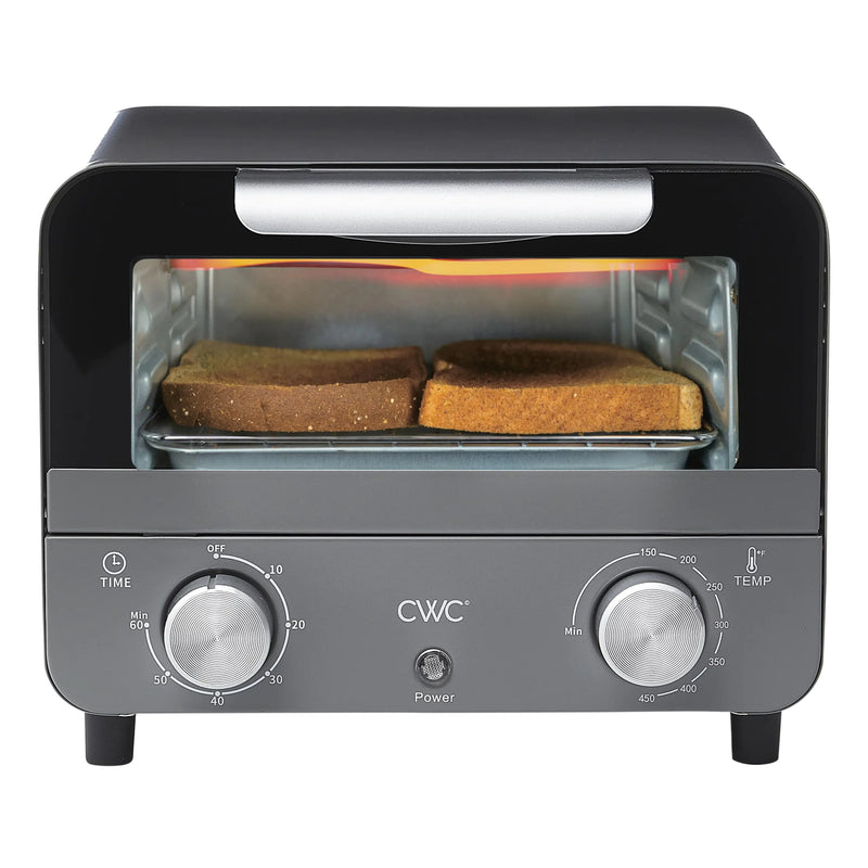 Mini Toaster Oven: 600W Power Precision Timer Auto Shutoff