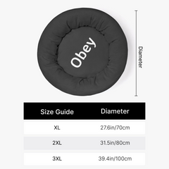 Obey - Round Small Size Pet Bed