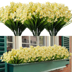 4 Bundles Artificial Daffodils Flowers