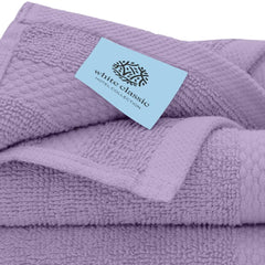Luxury Washcloths for Bathroom Hotel Spa Bulk Set of 12 Lavender
