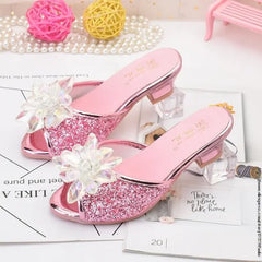 Disney Elsa Cartoon Leather Shoes for Girls