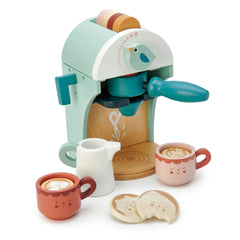 Babyccino Maker - Wooden Coffee Machine Pretend Food Play Toy