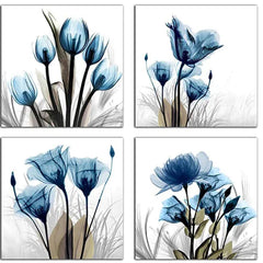 Frameless Decorative Ink Painting Wall Art (4pcs Set)