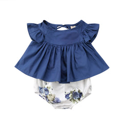 Kids Summer Outfit Set - Two Piece Clothing