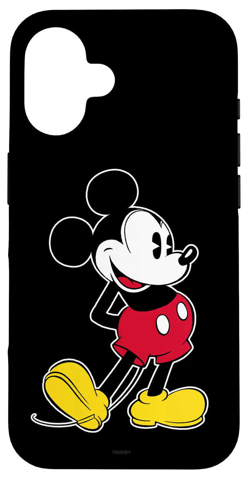 iPhone 16 Disney Mickey Mouse Classic Pose Black Case