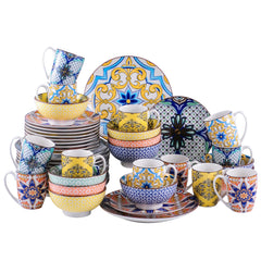 VANCASSO Jasmin Pattern Porcelain Tableware Dinnerware Set