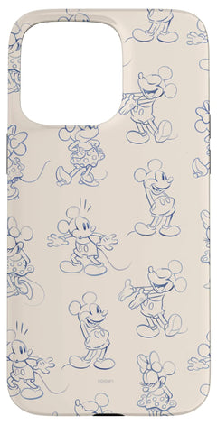 iPhone 16 Plus Disney Mickey and Minnie Mouse Retro Vintage Art Reactions Case