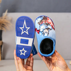 Disney Boys' Slippers - Anti-Slip Indoor Cotton Shoes