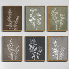 Botanical Wall Art Framed Boho Wall Art Decor