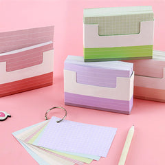 150 Pcs Writing Index Card Cards Lined Note Lattice Papers Ruled Office Student Flashcards for study Studying