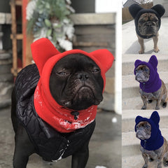 Cute Dog's Fleece Bat Hat Soft Warm