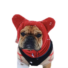 Cute Dog's Fleece Bat Hat Soft Warm