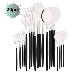 20Pcs Rose Gold Cutlery Set