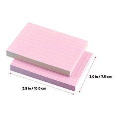 150 Pcs Writing Index Card Cards Lined Note Lattice Papers Ruled Office Student Flashcards for study Studying