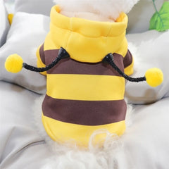 Fleece Bee Dog Hoodie