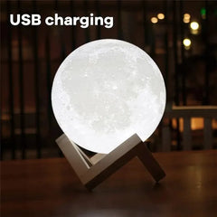 Rechargeable 3D Print Moon Lamp