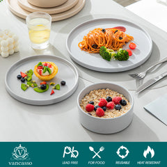 Vancasso  Stoneware Dinnerware Mix-color Set