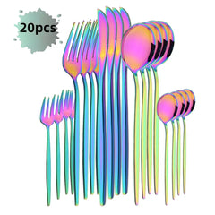 20Pcs Rose Gold Cutlery Set