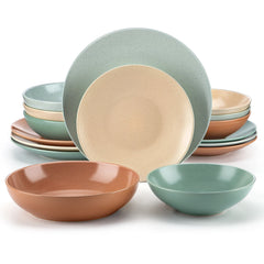 VANCASSO SABINE Embossed Stoneware Tableware Set