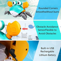 Scuttle Pal - The Animated Crab Companion for Active Tots