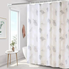 Bathroom Leaf Pattern Shower Curtain