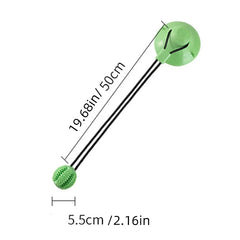 Interactive Suction Cup Dog Toy with Sound and Treat Dispensing - Durable Rubber Ball for Training and Tug-of-War Fun