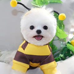 Fleece Bee Dog Hoodie