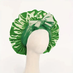 Satin Hair Bonnet With Tie Band