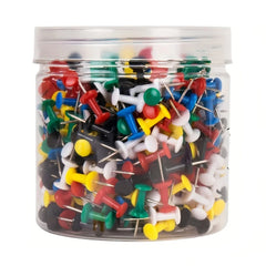 100Pcs Push Pins, Color Pins for Desk Organization