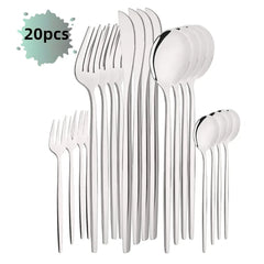 20Pcs Rose Gold Cutlery Set