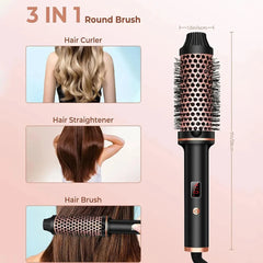 3 In 1 Ionic Professional Heated Hair Styling Brush