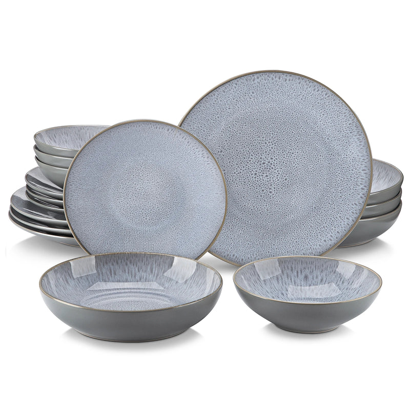 VANCASSO KARST Embossed Stoneware Tableware Set