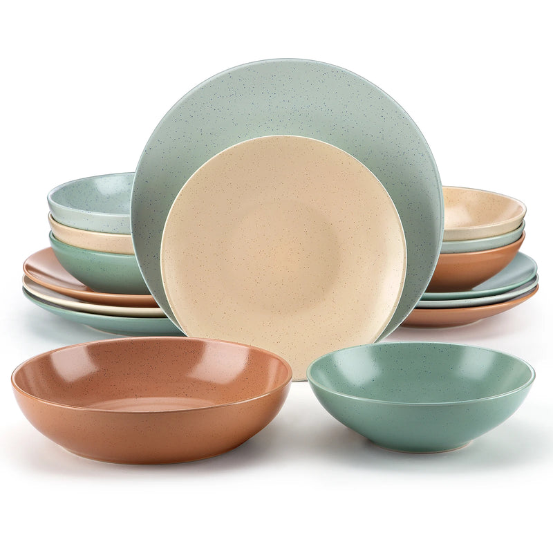 VANCASSO SABINE Embossed Stoneware Tableware Set