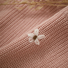 Flower Knit Pullover Sweater