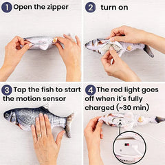USB Charging Electric Floppy Simulation Fish