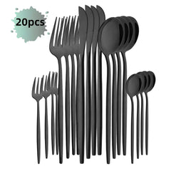 20Pcs Rose Gold Cutlery Set