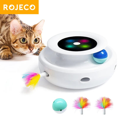 2 in 1 Smart Electronic Interactive Pet Toy pet