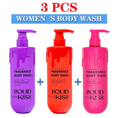 LIQUID KISS Relief Body Wash for Women 3 Pcs 16 Oz