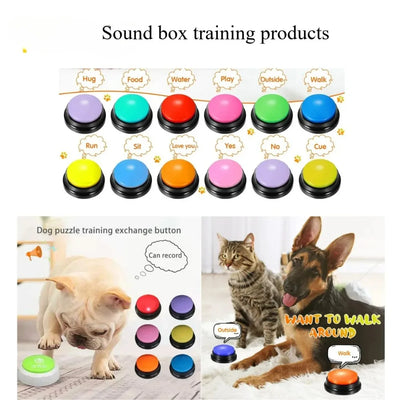 8PCS Dog Communication Buttons Voice Recording Button for Pet Training
