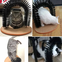 Cat Toy Rubbing Brush with Scratching Pad Toy for Cats pet