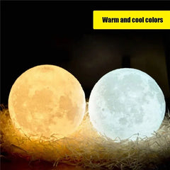 Rechargeable 3D Print Moon Lamp