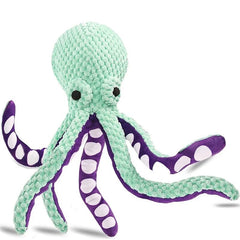 Dog pet plush octopus toy interactive sound anti-demolition