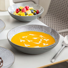 VANCASSO KARST Embossed Stoneware Tableware Set