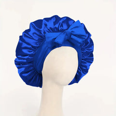 Satin Hair Bonnet With Tie Band