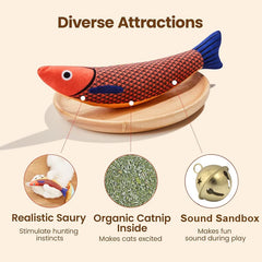 Cat Toy Catnip 3D Simulation Fish Goldfish petpet