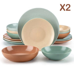 VANCASSO SABINE Embossed Stoneware Tableware Set