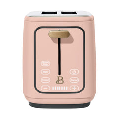2 Slice Toaster with Touch-Activated Display, Rose by Drew Barrymore